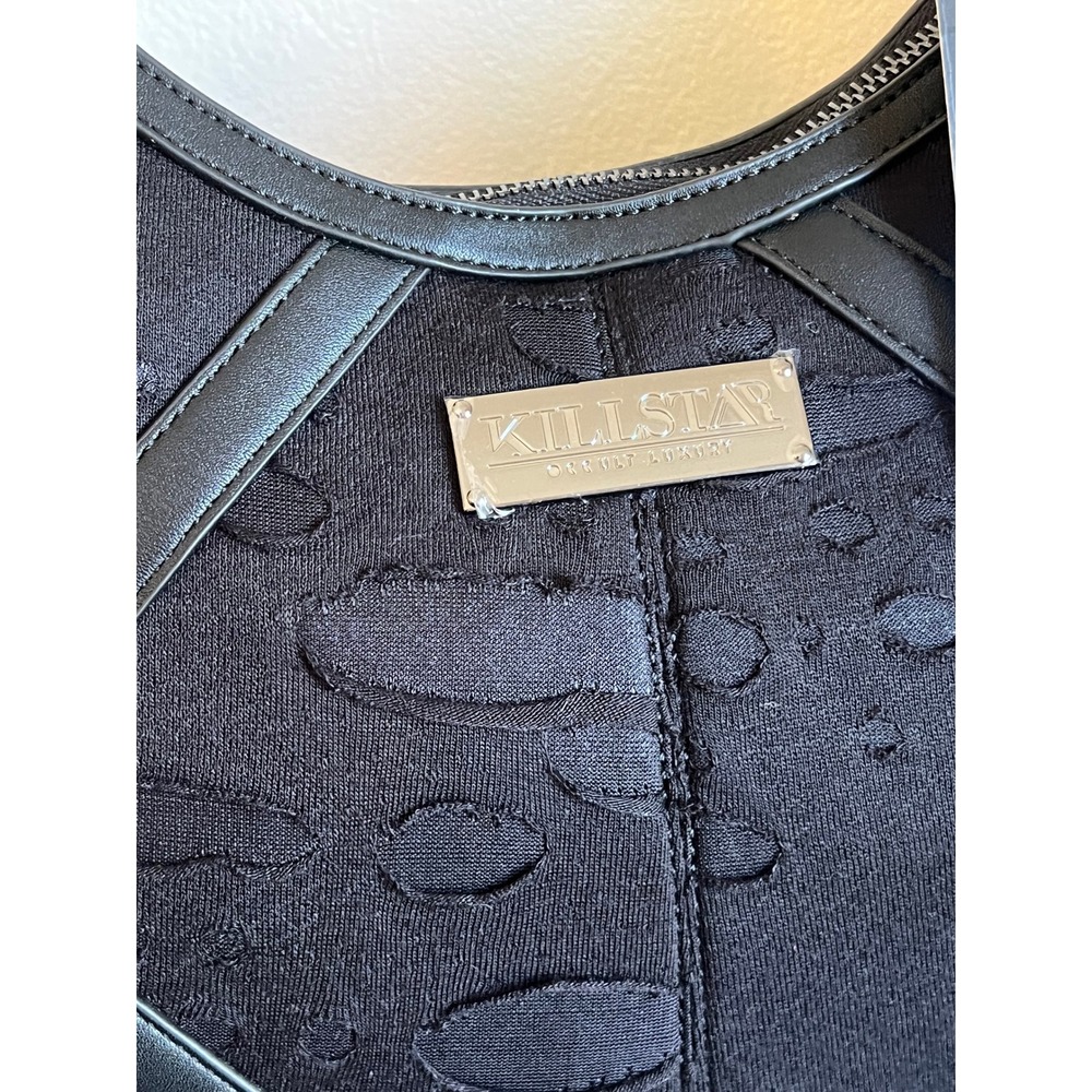 Killstar Ashen slouch distressed bag - Picture 5 of 7